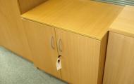 used office desk height cupboard oak berkshire