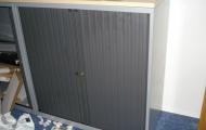 used tambour cupboard with shelves and maple top newbury berkshire