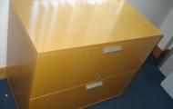 maple veneer lateral filing cabinet exec