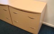 bow front lateral filing cabinet 2 drawer 