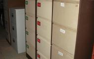 coffee and cream metal filing cabinet 4 drawer 