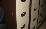 brown and cream 4 drawer filing cabinet silverline 