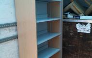 used vertical tambour cupboard with shelves light oak basingstoke hants 
