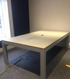 grey meeting table newbury berks 3.6m 