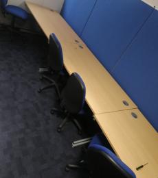 1.6m beech office desk oxford newbury