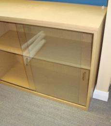 oak veneer solid bookcase glass doors newbury berkshire