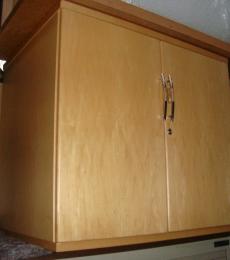 maple veneer 2 door office cupboard newbury berkshire