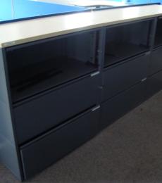 2 Drawer Side Filer with Flapper Shelf used reading berkshire 