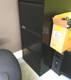 used bisley 3 drawer filing cabinet black metal newbury basingstoke